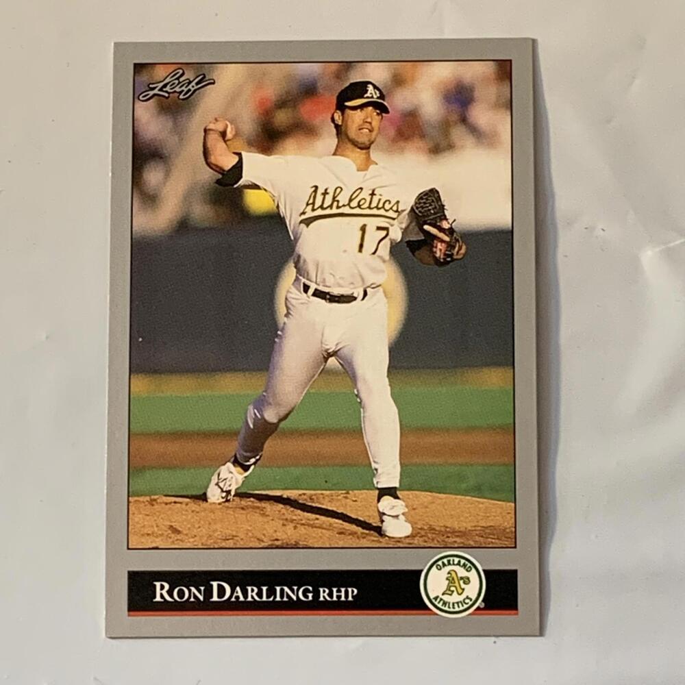 Ron Darling‎ RHP Oakland Athletics Baseball Trading Card